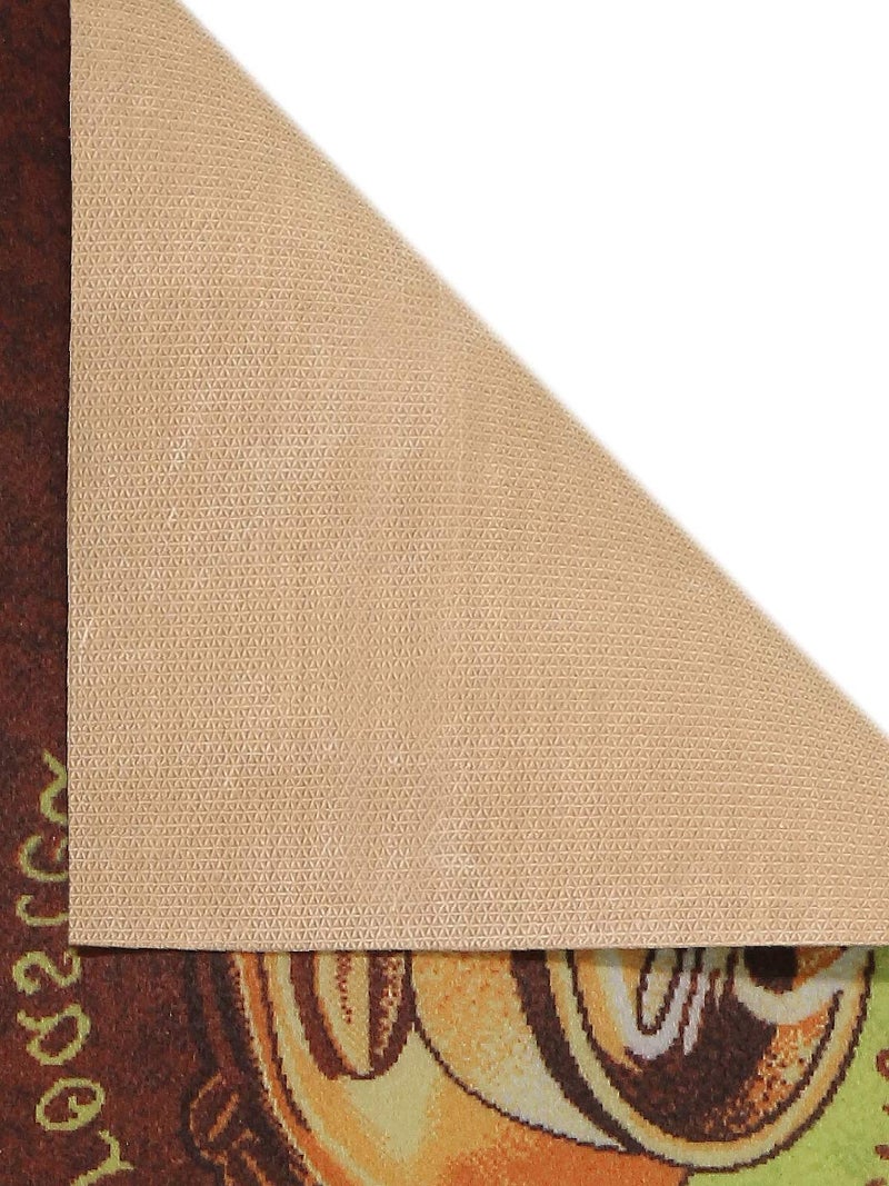 Status Contract Status Home Kitchen Runner Floor Mats with Anti Skid Latex Backing Runner Brown - Image 5