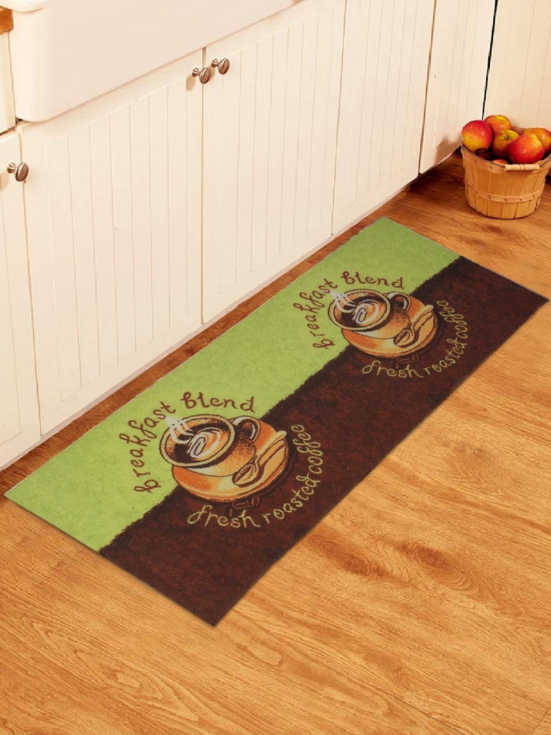 Status Contract Status Home Kitchen Runner Floor Mats with Anti Skid Latex Backing Runner Brown - Image 1