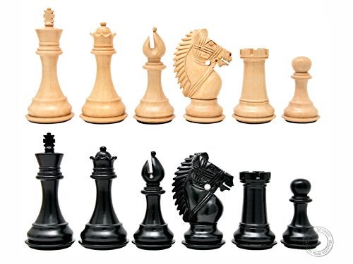 House of Chess EbonizedBoxwood Rio Staunton Chess Pieces King Height 4 Inch 102 mm 2 Extra Queens Triple Weighted - Image 1