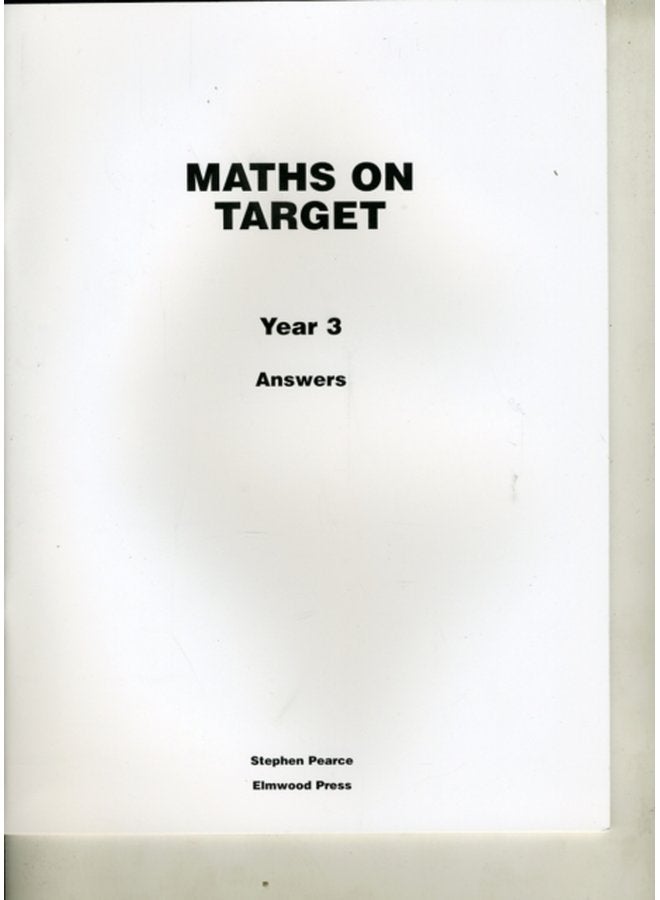 Maths on Target Year 3 Answers - Paperback