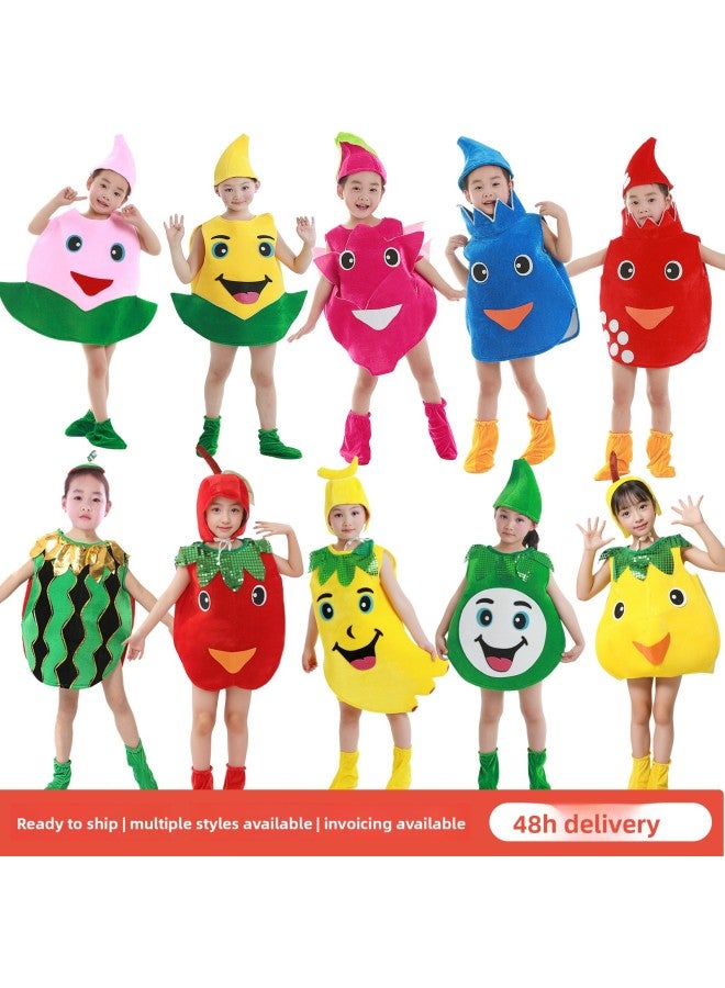 Halloween Costume - Kids Fruit Costume Dress Up - Purple grapes, 170cm - Banana Apple Strawberry Outfit, Children Performance Wear, Funny Fancy Dress, Carnival Costume, School Play - Image 2