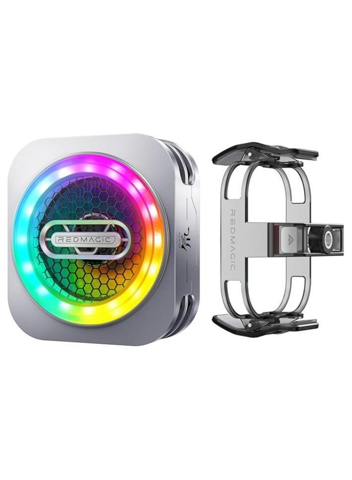 Nubia Red Magic Phone Cooler RedMagic 6 Pro Magnetic Phone/Tablet Cooler – 30W Ultra-Cooling Gaming Fan with Graphene Heatsink, Magnetic Mount & Clip – Cooling Fan For Smartphones, Tablets, iPad & Steam Deck (Perfect for PUBG Mobile, COD & More) - Image 1