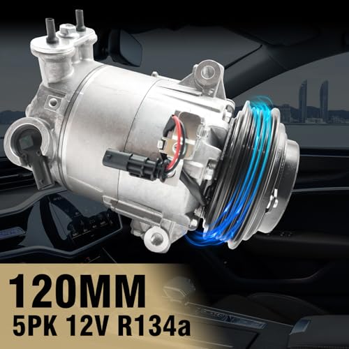 Aspligo Air Conditioner AC Compressor Fits for Chevrolet Malibu Impala Malibu Limited 2.0L 2.5L 2013-2018, for Buick Regal 2.0L 2.4L 2014-2017, with A/C Clutch, Replaces 22910274, 22947668 - Image 2