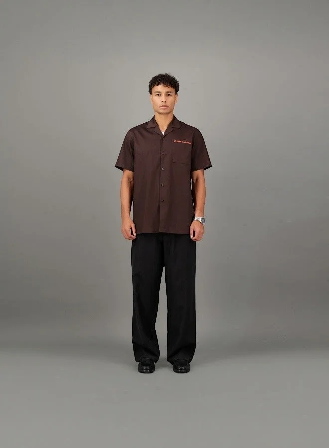 ال رايت يو لترز قميص حبوب القهوة بأكمام قصيرة