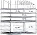 Cq acrylic 3 Pack Clear Makeup Storage Organizer,Stackable 6 Drawers Make Up Organizers,Cute Desk Organizer for Vanity Jewelry,Hair Clip,Beauty,Skincare Product Bathroom Counter Organizers and Storage - Image 2