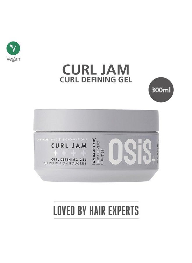 Osis+ Schwarzkopf Professional OSiS+ Curl Jam - Curl Defining Gel for Hair styling I Light Hold I For natural shine and Soft Bouncy Curls | Protection against Humdity | Provides intense Moisture | Vegan | Glycerin | 300 ml - Image 2