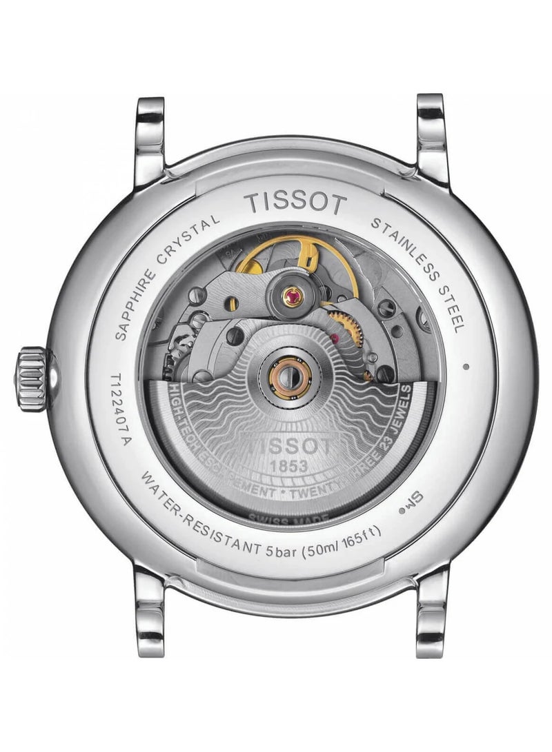 TISSOT Carson Premium Silver Dial Silver Steel Strap Watch for Men - T122.417.11.033.00 - Image 4