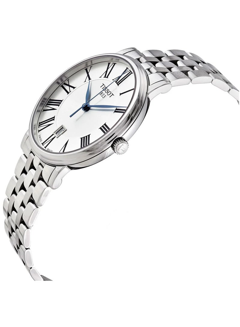 TISSOT Carson Premium Silver Dial Silver Steel Strap Watch for Men - T122.417.11.033.00 - Image 2