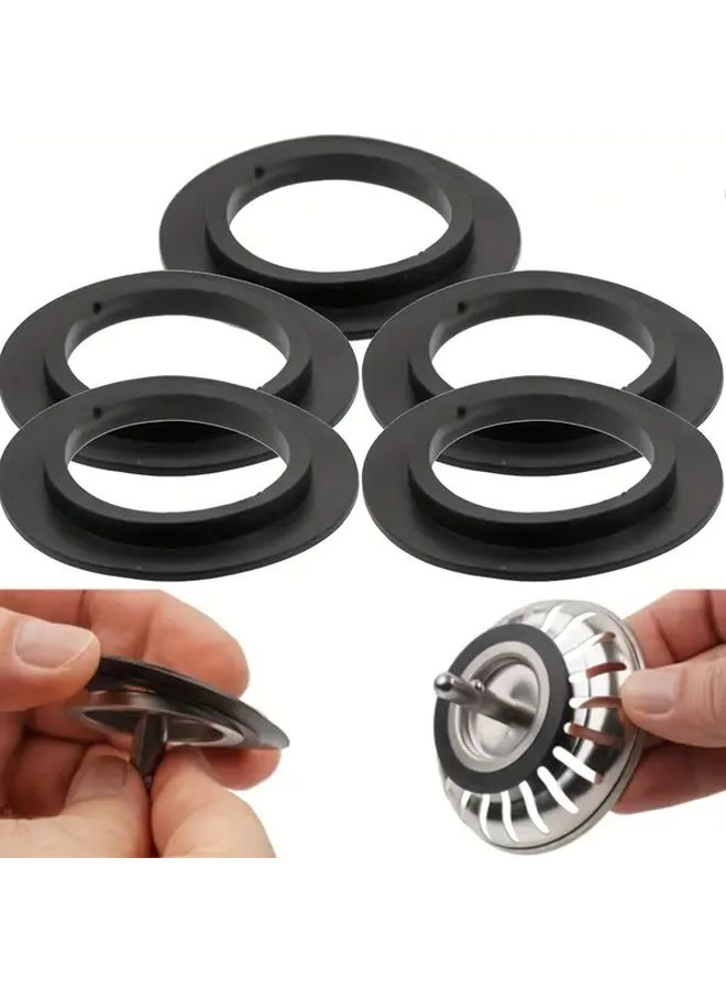 Rubber Washers for Kitchen Sink Strainer Basket and Filter Plug - Image 1