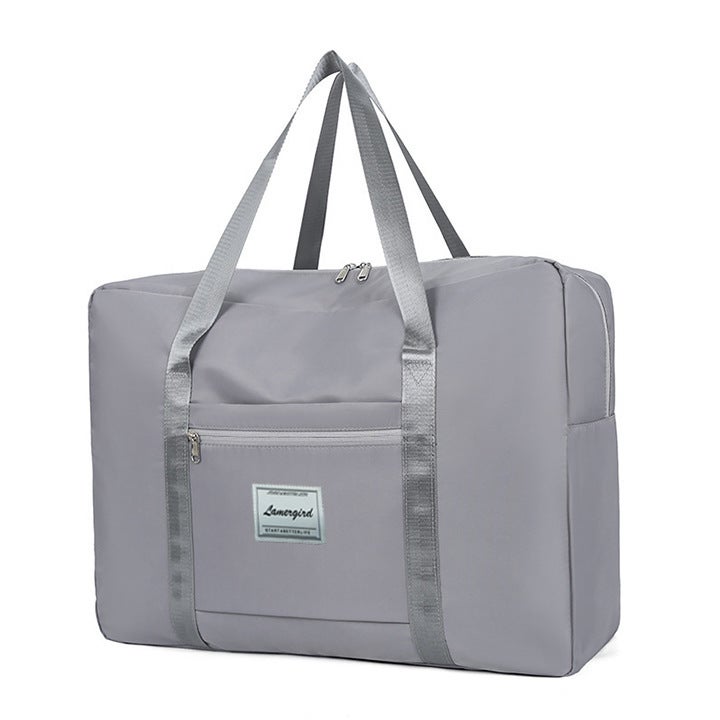 Generic Cross-border supply large capacity portable short-distance travel bag thickened waterproof pending home moving bag clothes storage bag wholesale Light gray 