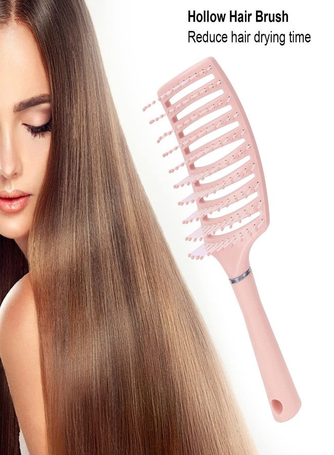 Yinhing فرشاة شعر مسطحة مهوّاة، فرشاة شعر مهوّاة، فرشاة تصفيف الشعر، فرشاة فك تشابك الشعر، فرشاة مسطحة للشعر السميك المستقيم، مشط تدليك الشعر، مشط شعر مضاد للكهرباء الساكنة، شعر مهوّاة - Image 4