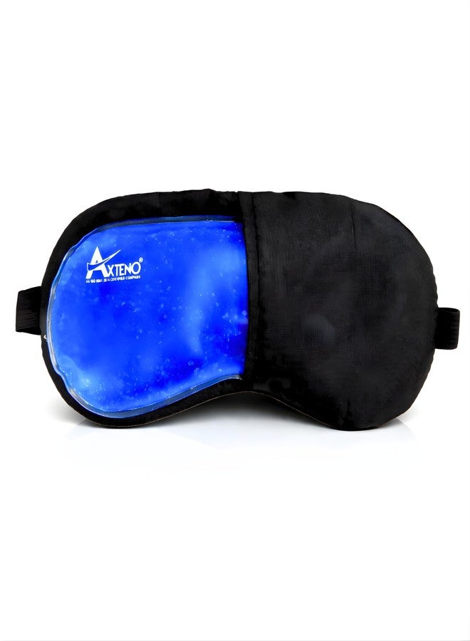 AXTENO Aloe Vera Cooling Gel Eye & Face Mask | Reusable Cold Therapy & Sleeping Mask for Dark Circles, Under Eye Bags, Puffiness, Migraine Relief & Relaxing Skin Care (Blue, Pack of 1) - Image 1