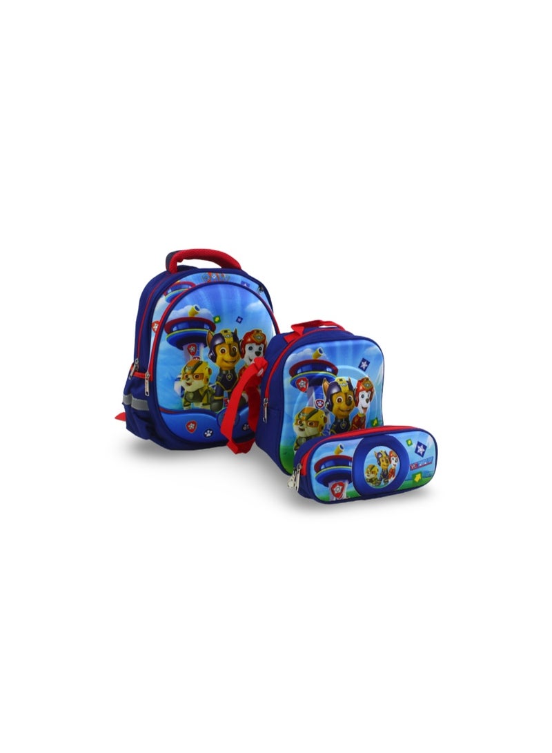 Migo School Set Paw Patrol Backpack 14 Inches – Blue - Image 1
