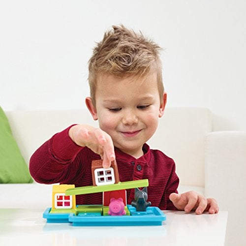 SmartGames Three Little Piggies  Preschool Logic Puzzle Game with 48 Challenges and Storybook  Educational Fairy Tale Puzzle for Kids Ages 3 to Develop Spatial Reasoning and ProblemSolving Skills - Image 5