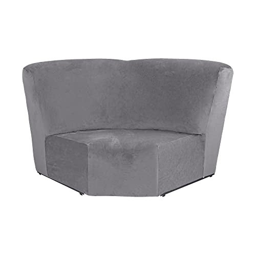 ULTICOR Corner Wedge Seat Cover for L Shape Recliner Couch (Light Grey) - Image 2