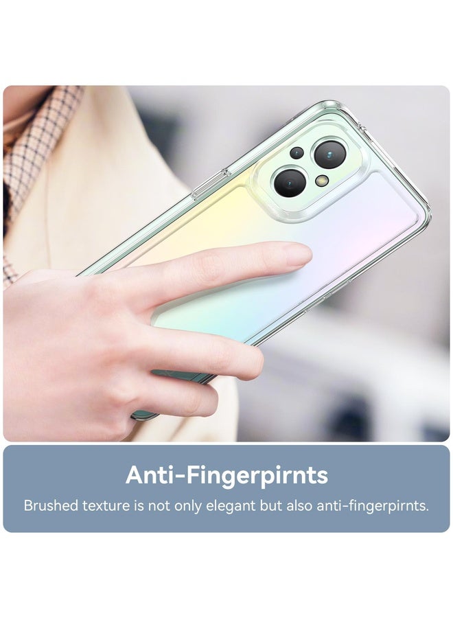Case Cover For OPPO A96 5G Colorful Series Acrylic + TPU Phone Case(Transparent)