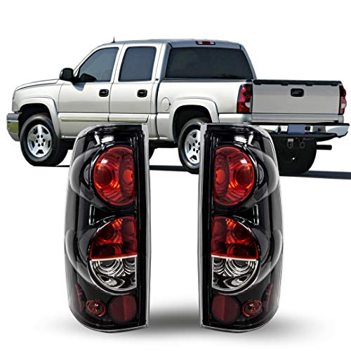 CPW Tail Lights For Chevy Chevrolet Silverado 1999 2000 2001 2002 2003 2004 2005 2006 2007 1500/2500/3500 GMC Sierra 1999-2003 Taillights Assembly Pickup Brake Rear Lamps Glossy Black/Clear - Image 5