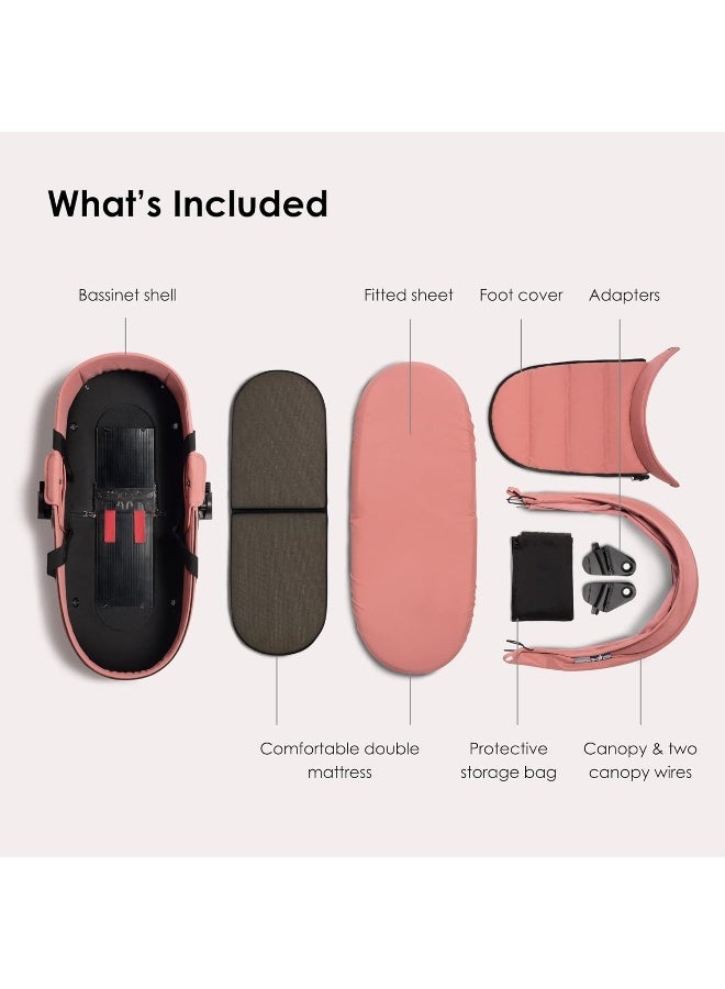 BABYZEN سرير بيبيزن YOYO 0+، زنجبيل - يشمل مرتبة مزدوجة سميكة، قشرة مهوّاة وسقف - يتطلب إطار YOYO2 (يُباع بشكل منفصل) - Image 2