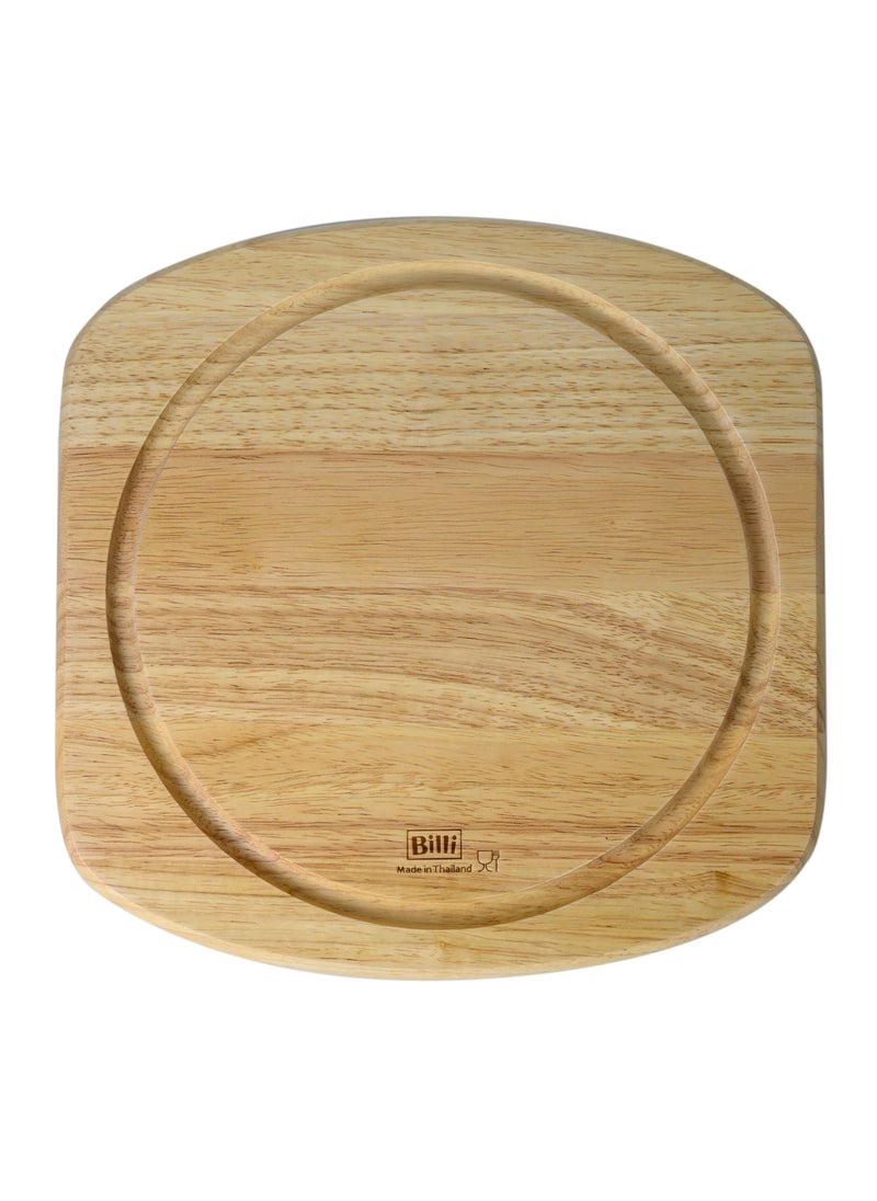 BILLI - Billi Glass Cake Dome with Rubberwood Base – Glass Dome Reversible for Use as Salad Bowl, W28.5 x L28.5 x H16 cm - Image 1