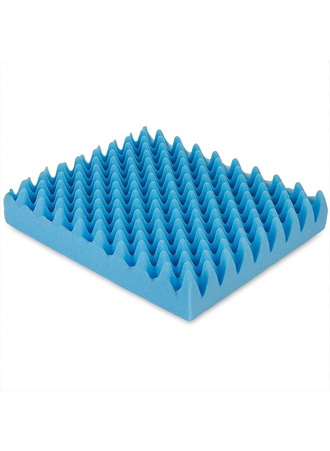 DMI Egg Crate Sculpted Foam Chair Cushion, Seat Cushion for Car, Office Chair or Wheelchair Cushion to Relieve Back, Tail Bone Pain, Sciatica, 18x16x4, Without Back - Image 1