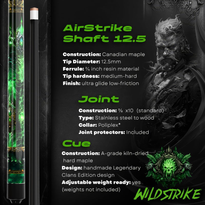 IgnatGames 2-Pieces Pool Cue Stick - 58" Premium Canadian Maple Billiard Pool Sticks for Adults with New AirStrikeÂ® Shaft and Premium Case + Billiard Accessories 2in1 Pocket Chalker & Tip Shaper - Image 3