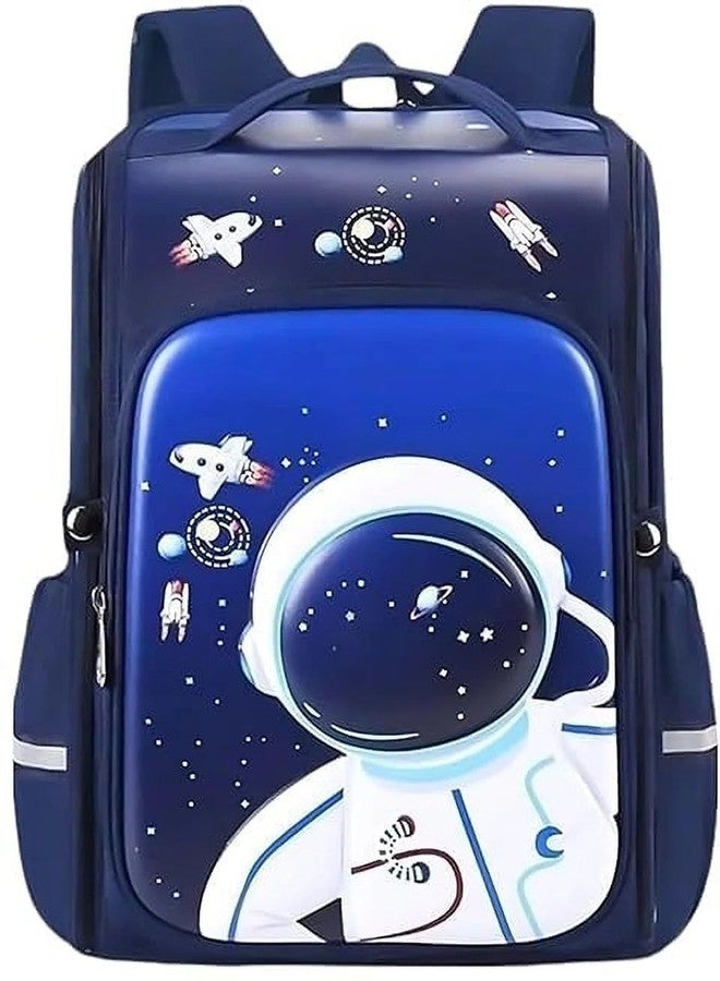 Nubby Dotss Kids Hard Shell School Backpack for Boys & Girls | Waterproof 3D Cartoon Design | Lightweight Ergonomic Bag with Padded Straps (astronau) - Image 1