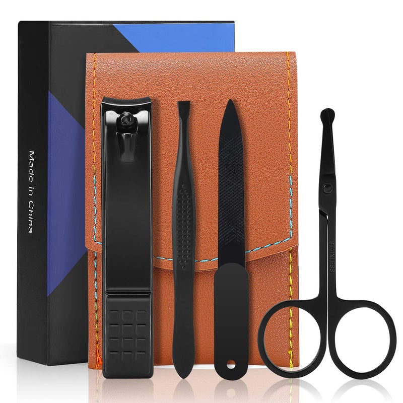 Aceoce Nail Clipper Set Manicure Set Men Accessories Personal Nail Care Tools Nail Clippers Aceoce Travel Grooming Kit Manicure PedicureTools Kit Personal Care Set Nail kit Set Gift for Men Fathers Parents 