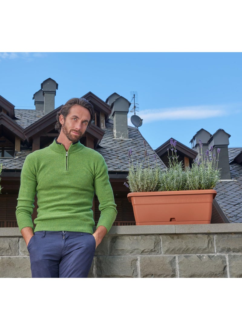 IDEL Rectangular Balcony Planter Box – Plastic Multicolour Window Box & Outdoor Garden Flower Pot for Herbs, Vegetables & Plants – Multiple Sizes (14L, 17L, 21L) & Colors - Made in Italy - by Idel - Image 5