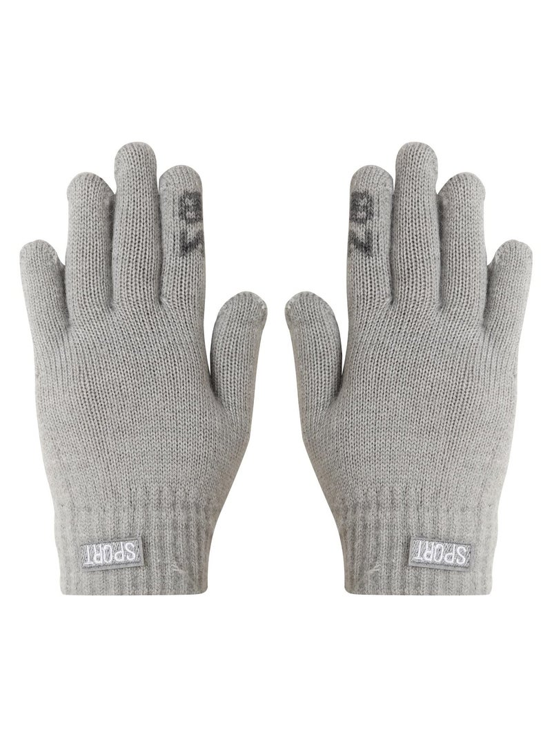 FabSeasons Acrylic Woolen solid Winter Gloves for Girls & Boys, fits for 5-8 years - Image 1