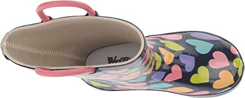 Western Chief boy's Waterproof Printed Rain Boot, Happy Hearts, 11-12 M US Little Kid - Image 2