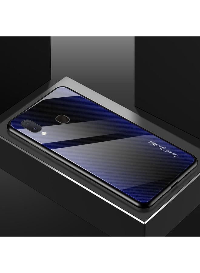 S-TOP Case For Galaxy A20 / A30 Texture Gradient Glass Protective Case - Image 2