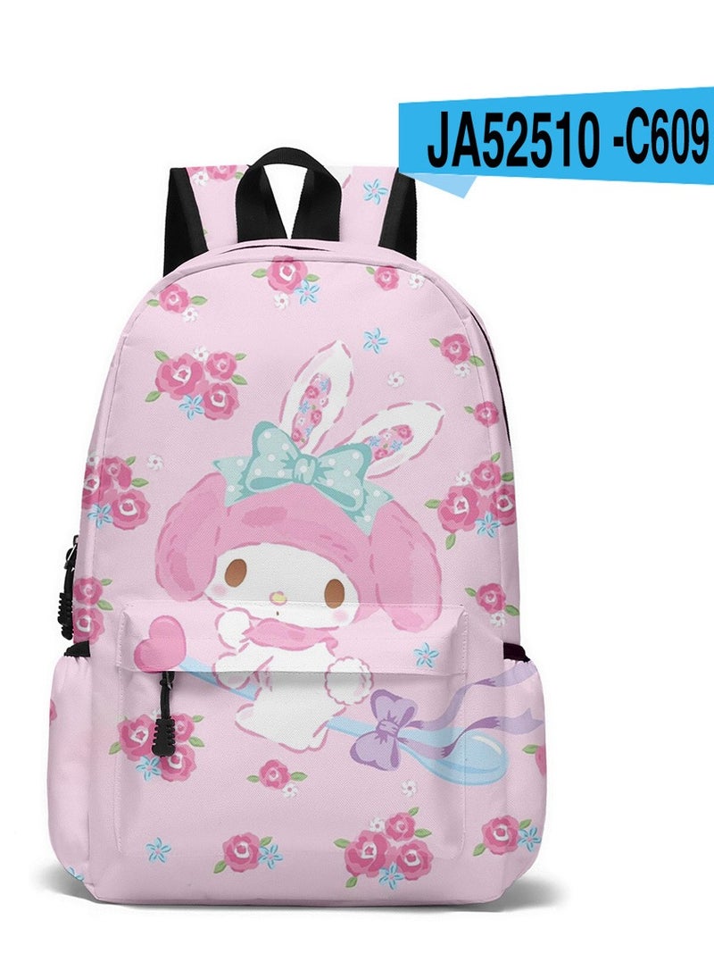 Melody - 【School Season】 Melody Girls Cartoon Schoolbag Students Cute Backpack Large Capacity Suitable for Laptop Bag Travel Backpack Daily Use - Image 1