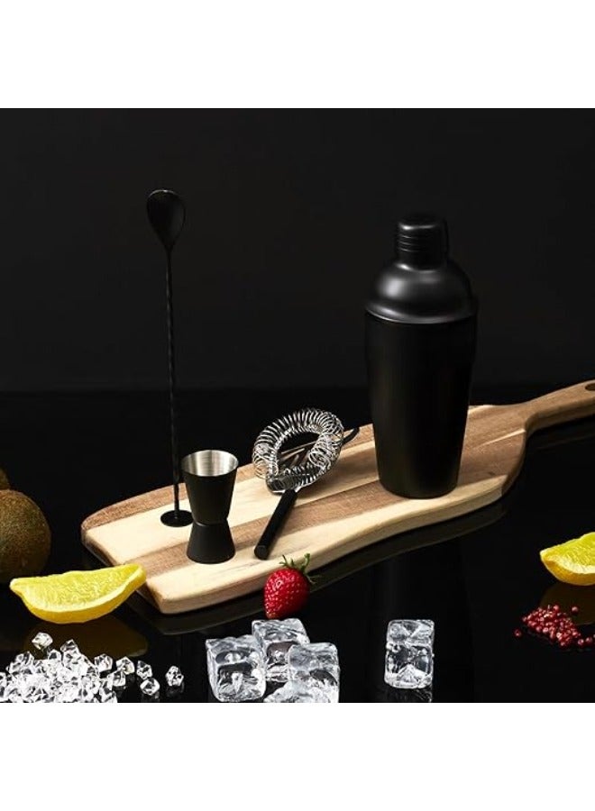رانك  شيكر اسود لمزج الكوكتيل من الستانلس ستيل - Image 2
