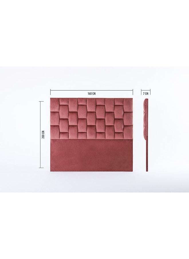 Pan Home Diana Queen Bed Velvet Pink 160x200 cm  - Image 5