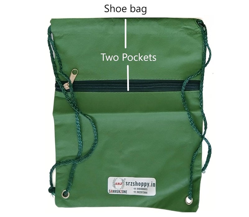 SAMRUKZONE SRZ Two Pocket Multipurpose Silng Bag Travel Pouch Small Tool Bag Electrician (2 Way Belt) + 1 Shoe Bag - Image 3