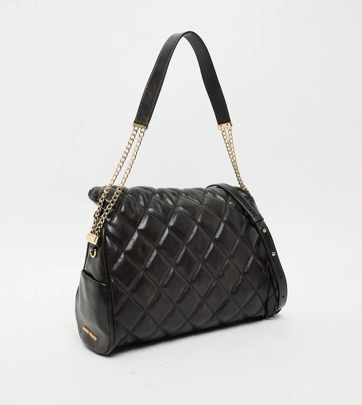 ان كلاين Anne Klein Women’s Black Quilted Handbag with Chain Strap
