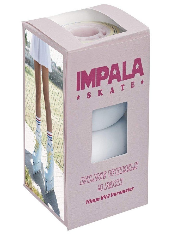 Impala Rollerskates Impala Inline Wheel 4pk Skates, Women, Pink/Yellow (Multicolour), 70 - Image 1