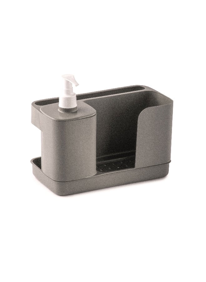 Snips Tidy Up Dish Washing Set with Soap Dispenser Grey 21 x 18 x 12 cm 000894 - Image 1