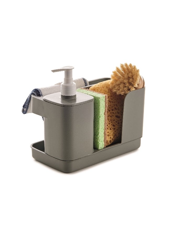 Snips Tidy Up Dish Washing Set with Soap Dispenser Grey 21 x 18 x 12 cm 000894 - Image 3