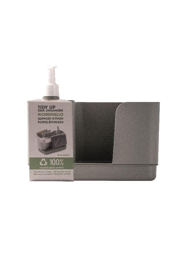 Snips Tidy Up Dish Washing Set with Soap Dispenser Grey 21 x 18 x 12 cm 000894 - Image 2