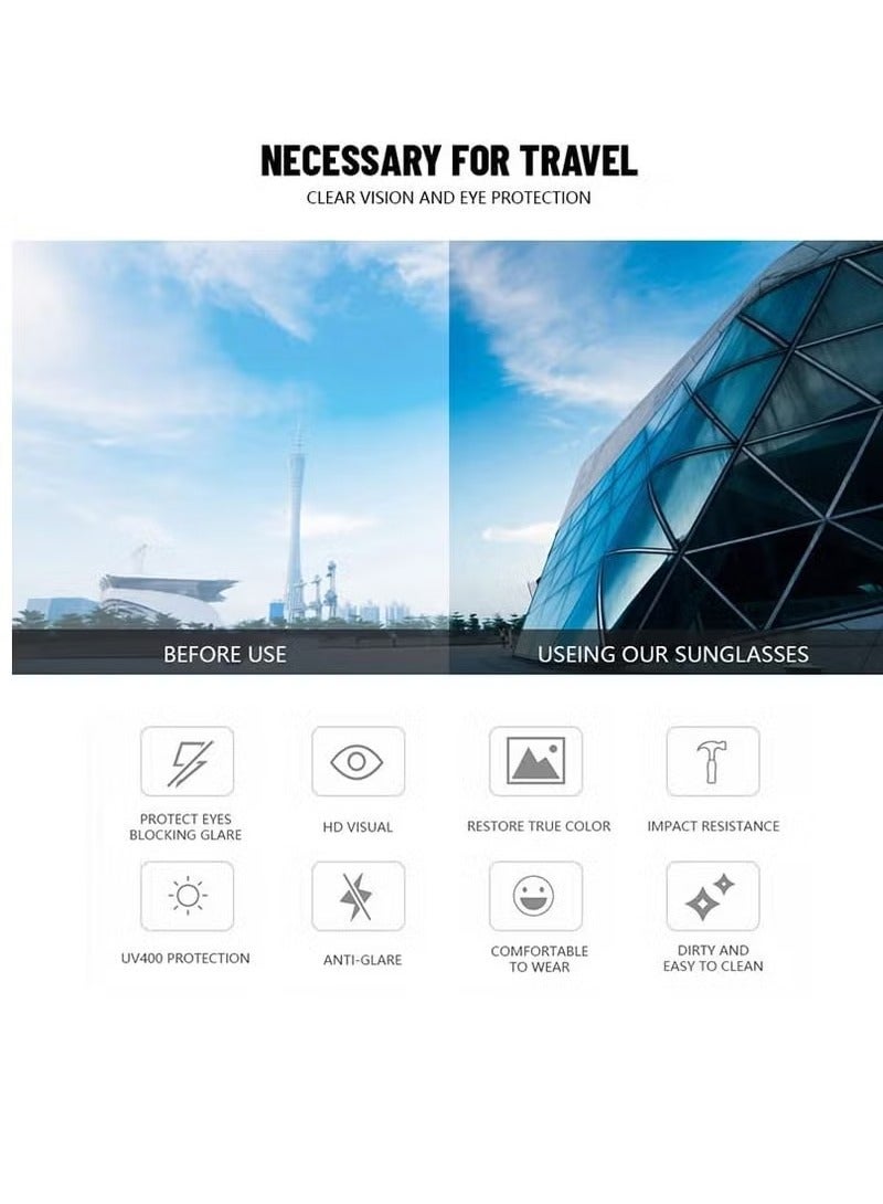 Small Square Sunglasses Protection Glasse, Retro Rectangle Sunglasses Women and Men Vintage, Vintage Driving Glasses 90¡¯s Fashion Narrow Square Frame UV400 Protection - Image 3