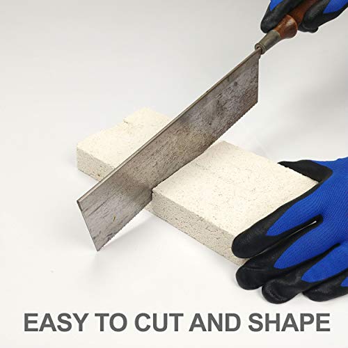 Lynn Manufacturing طوب عازل حراري من لين مانوفاكتشرينغ، كتلة عزل حراري، موصلية حرارية منخفضة، 1.25" × 4.5" × 9" مقسوم، عبوة من 12، مصنفة 2300-F، للأفران، والمسابك، والمواقد، واللحام، 3143T - Image 5