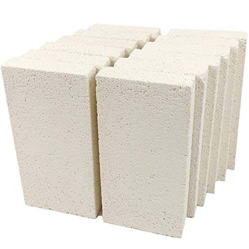 Lynn Manufacturing طوب عازل حراري من لين مانوفاكتشرينغ، كتلة عزل حراري، موصلية حرارية منخفضة، 1.25" × 4.5" × 9" مقسوم، عبوة من 12، مصنفة 2300-F، للأفران، والمسابك، والمواقد، واللحام، 3143T - Image 1