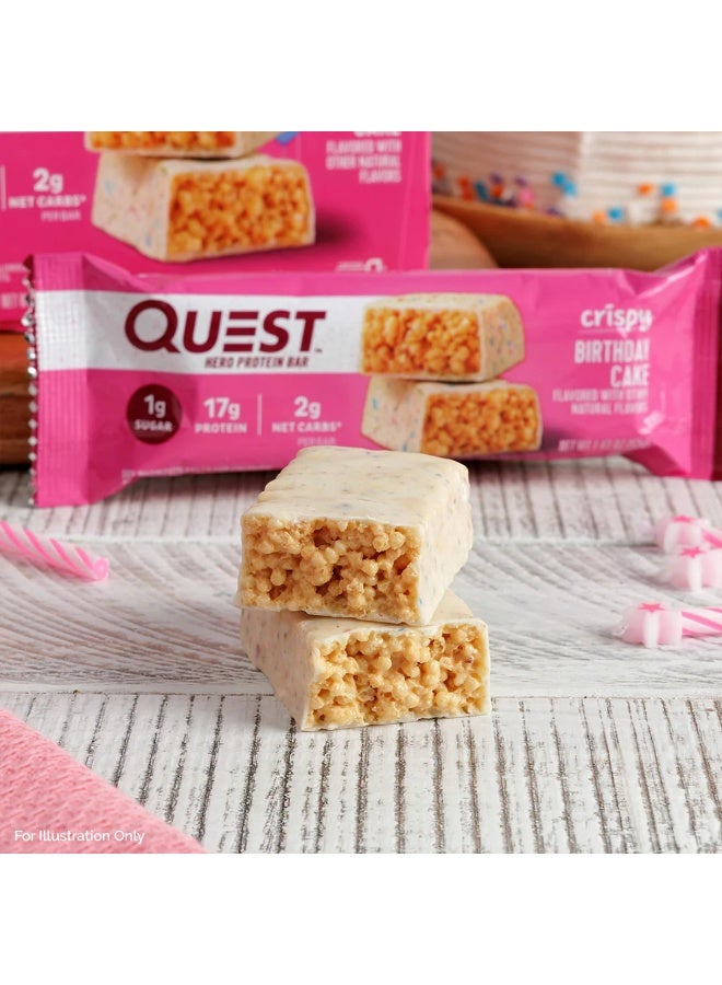 Quest Nutrition Quest Hero Protein Bar – Birthday Cake Flavor, High Protein, Low Sugar, Gluten-Free, 60g (Box of 12 Bars) - Image 3