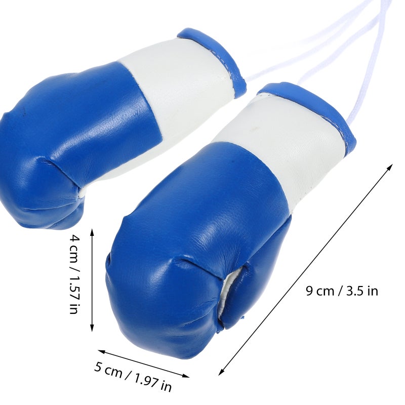 4 pcs Mini Boxing Gloves Car Mirror Hanging Decoration Punching Gloves Pendant For Boxing Party Decor Holiday Ornament Keychain Accessories - Image 2
