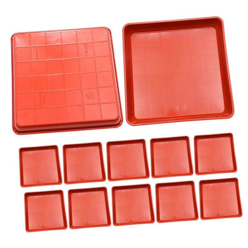 Red Plastic Plant Saucers 15 Pack Drip Trays For Indoor And Outdoor Flower Pots - Image 2