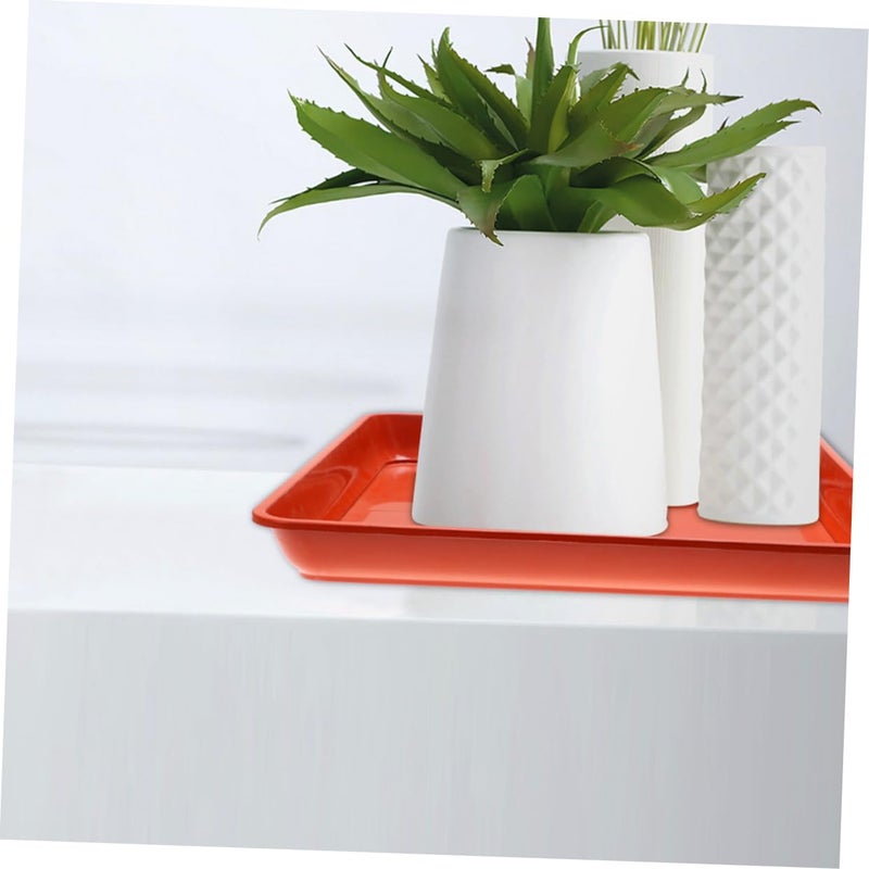 Red Plastic Plant Saucers 15 Pack Drip Trays For Indoor And Outdoor Flower Pots - Image 5