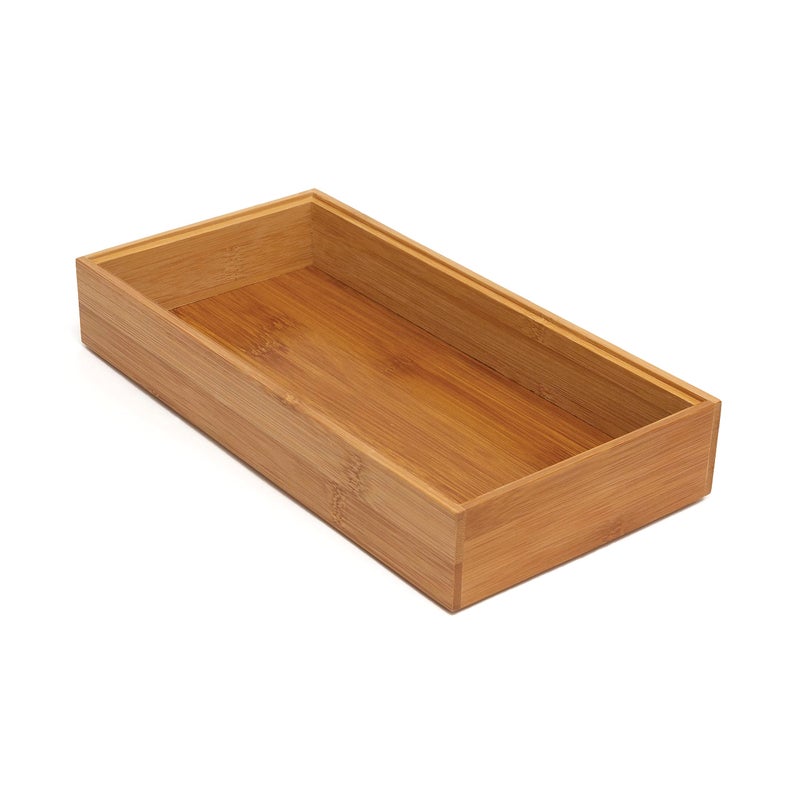 Lipper International 8185S Bamboo Wood Stacking Drawer Organizer Box 6 x 12 - Image 2