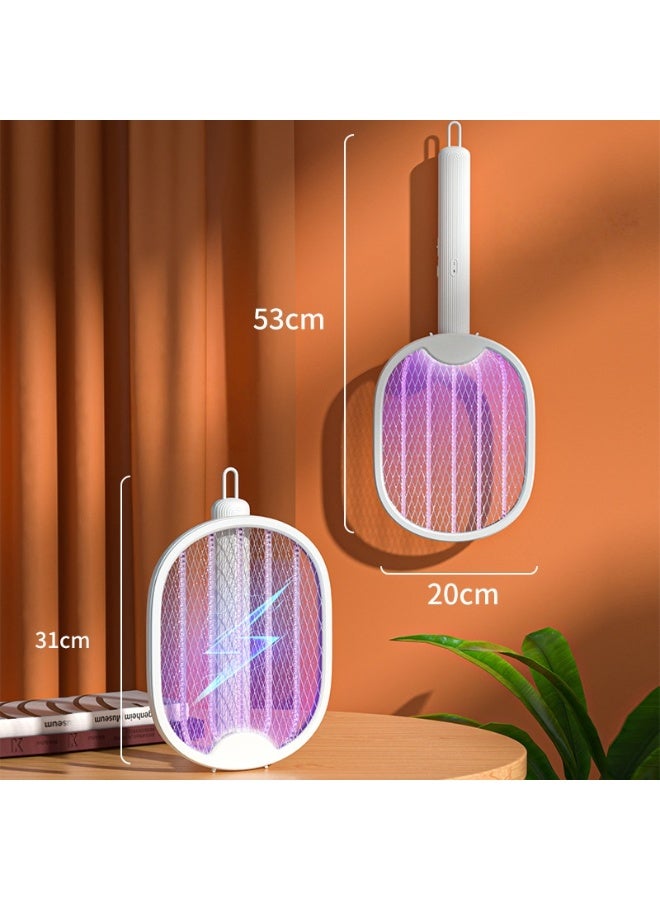 Nariele New Rechargeable Purple Light Folding Electric Mosquito Swatter
