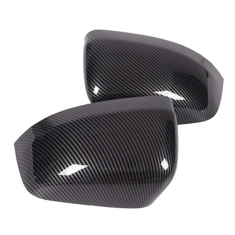 Rearview Mirror Cover: Carbon Fiber Pattern, Premium ABS Plastic, Perfect Fit - Easy No-modification Installation, Protective Mirror Housing for Jeep Grand Cherokee 2011‑2019 - Image 2